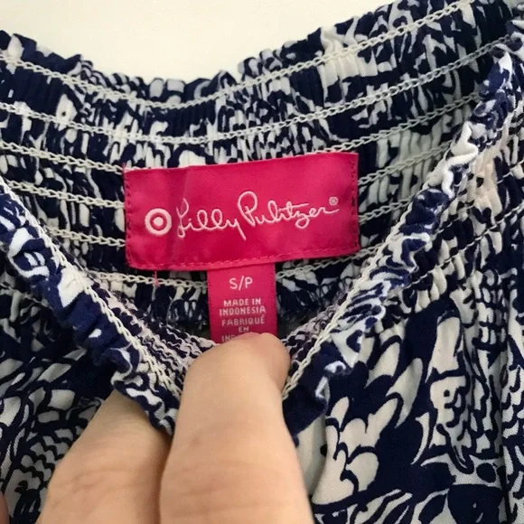 LILLY PULITZER for Target Strapless Jumpsuit in Upstream - Picture 11 of 12
